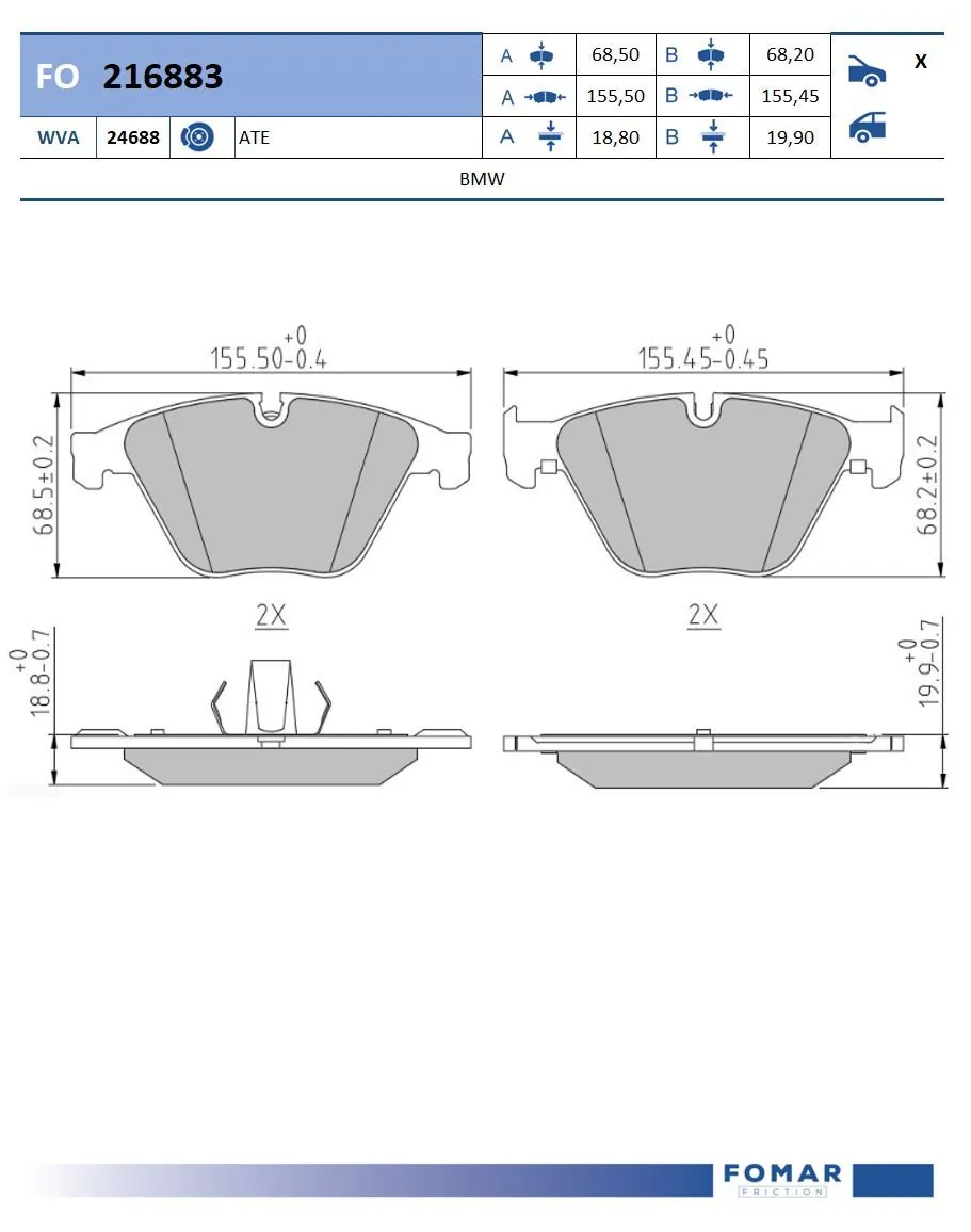 Brake Pad Set, disc brake